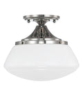 Polished Nickel Semi Flush Mount Light X4396