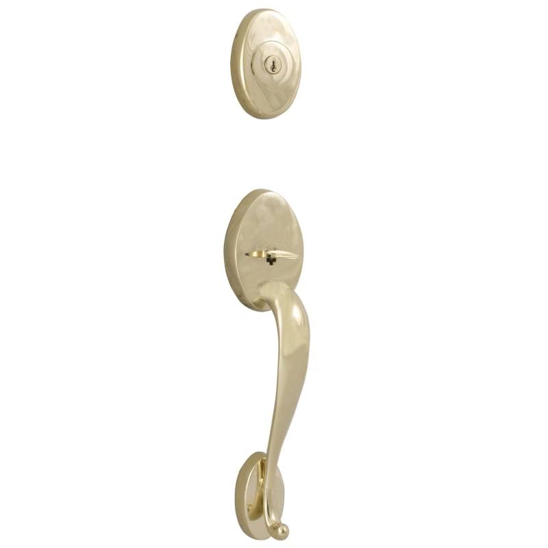 Polished Brass Dummy Handleset P550354