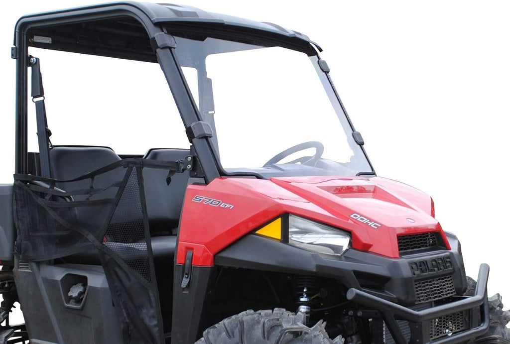 Full Windshield for Polaris Ranger Midsize 570 / Crew, 1/4" Thick Clear Scratch Resistant Polycarbonate S235