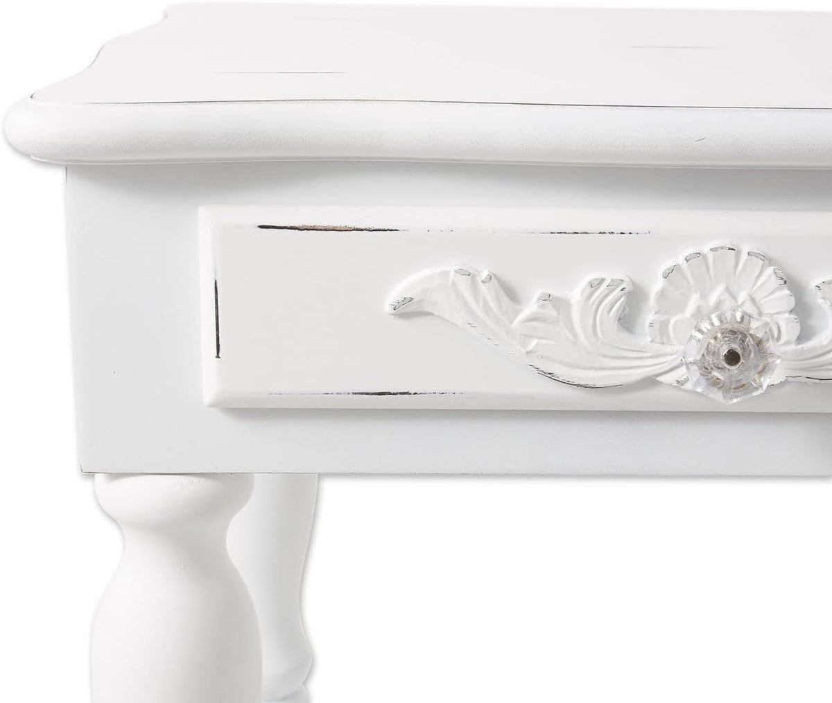 Set of 2 Carved Wood Nightstands D351673