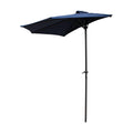 Navy Half Round Vented Patio Umbrella G228