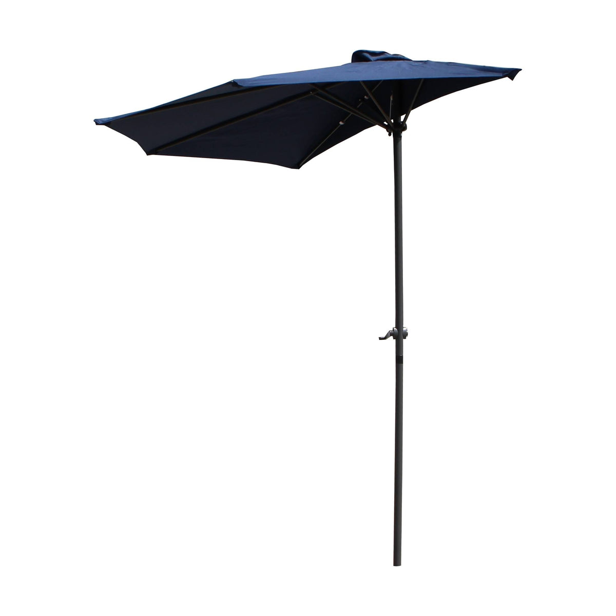 Navy Half Round Vented Patio Umbrella G228