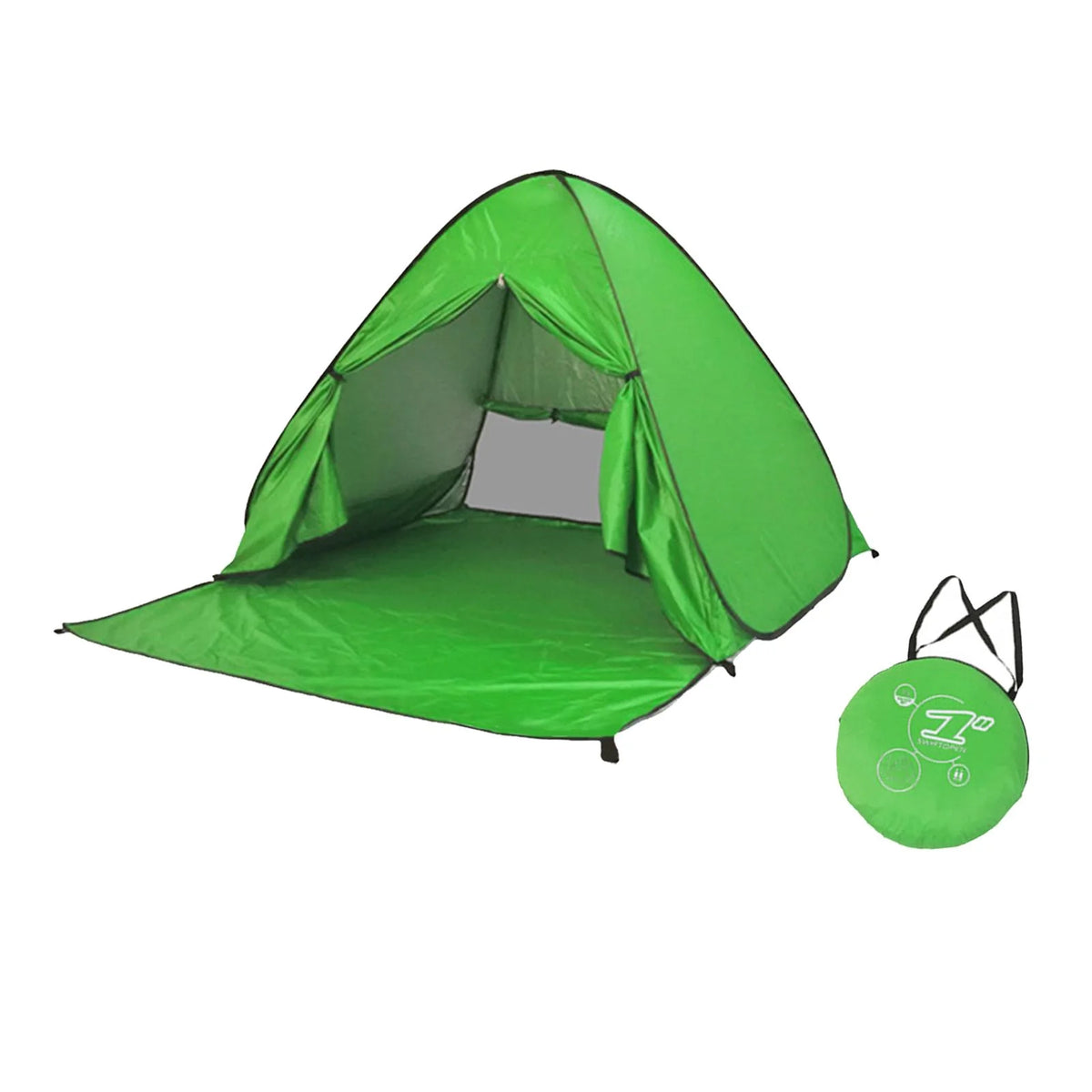 Green UPF 50 Lightweight Windproof Camping Tent Y347507