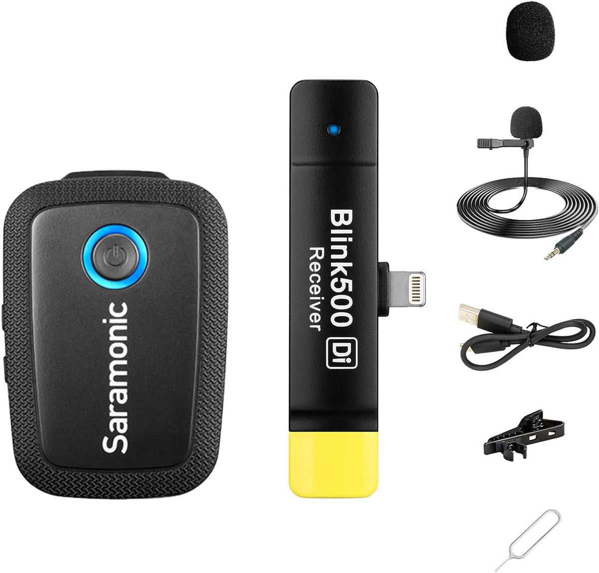 2.4GHz Wireless Lavalier Microphone System with USB-C Receiver P746103