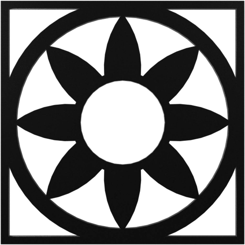 Black PVC Pierced Ceiling Medallion D793