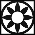 Black PVC Pierced Ceiling Medallion D793