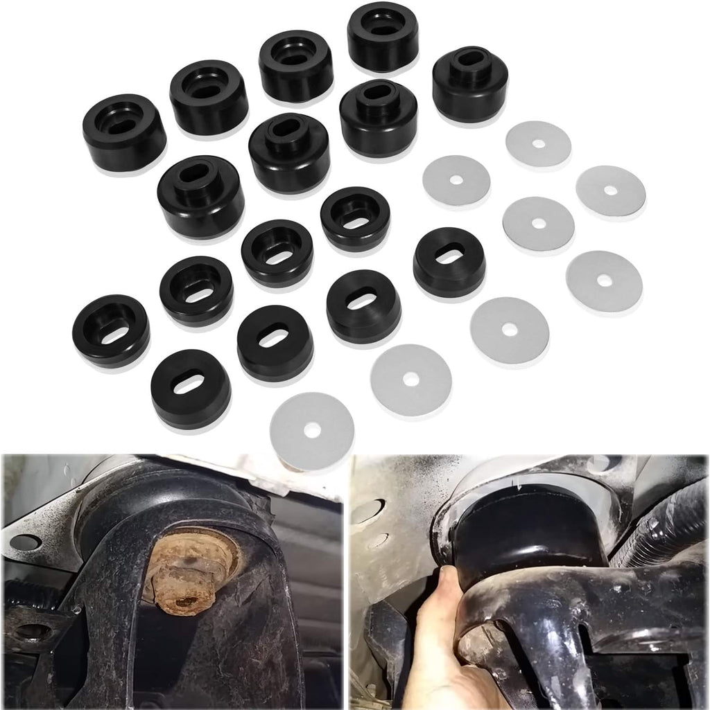 Body and Cab Mount Bushing Kit Polyurethane Black Pack of 2 N76340