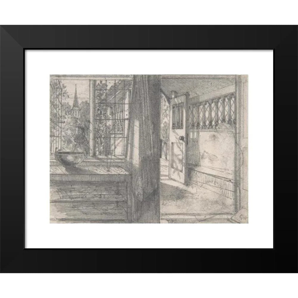 Black Modern Framed Museum Art Print B3200
