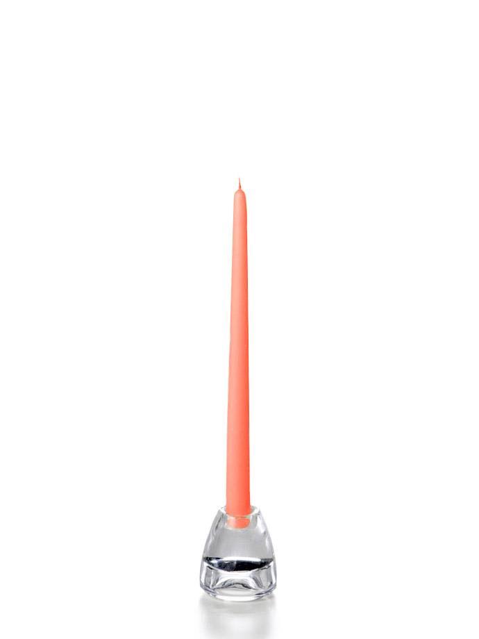 Set of 144 Taper Candles Coral 12x22 W2064
