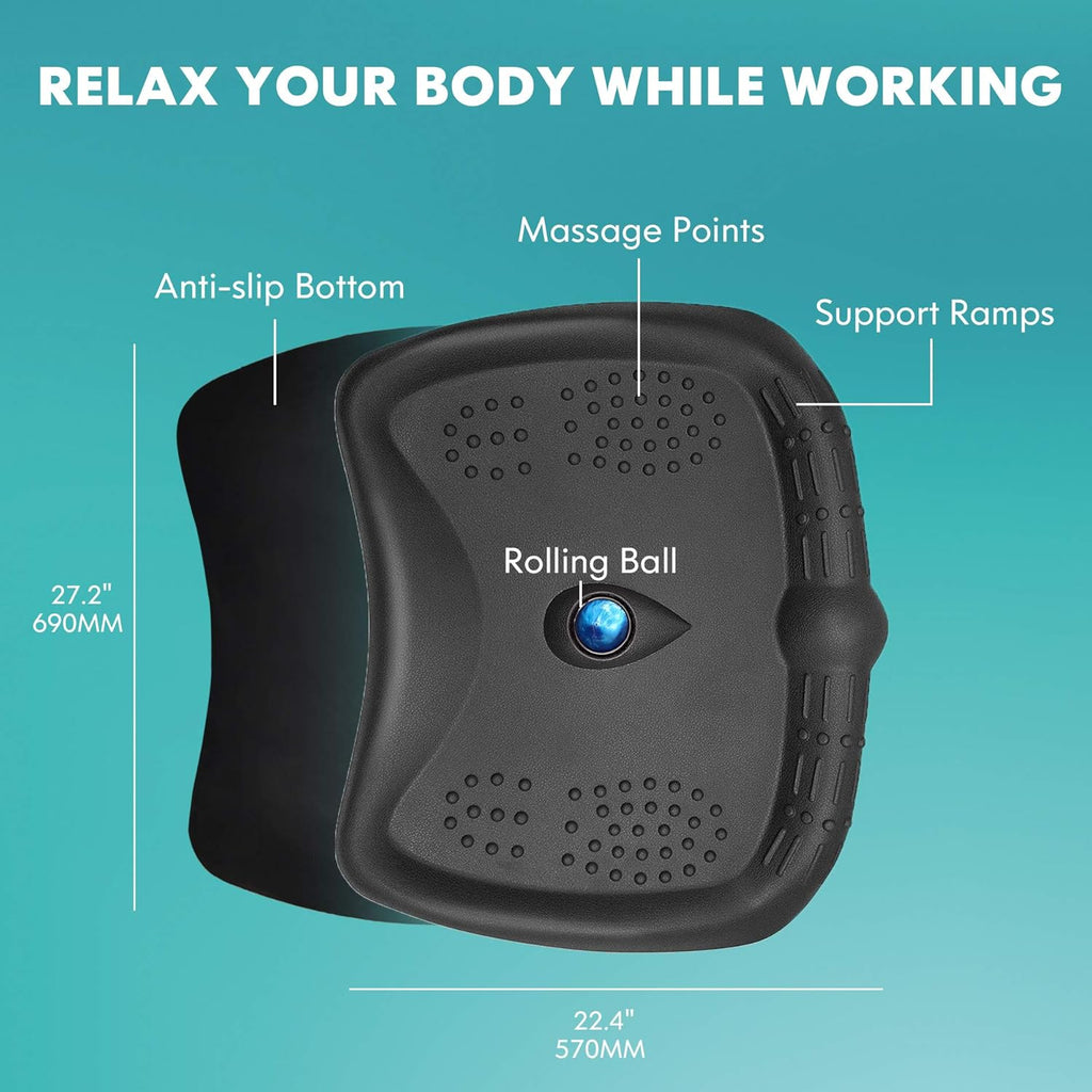 Anti-Fatigue Standing Desk Mat with Foot Massage Ball, Pack of 2 J539