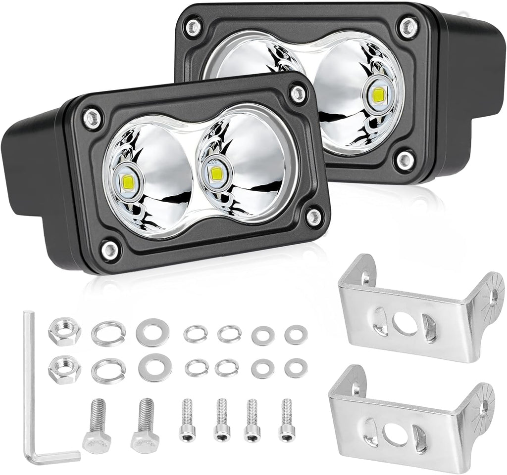 2 Pack 3 inch 40W LED Spot Lights Off Road Pods N142