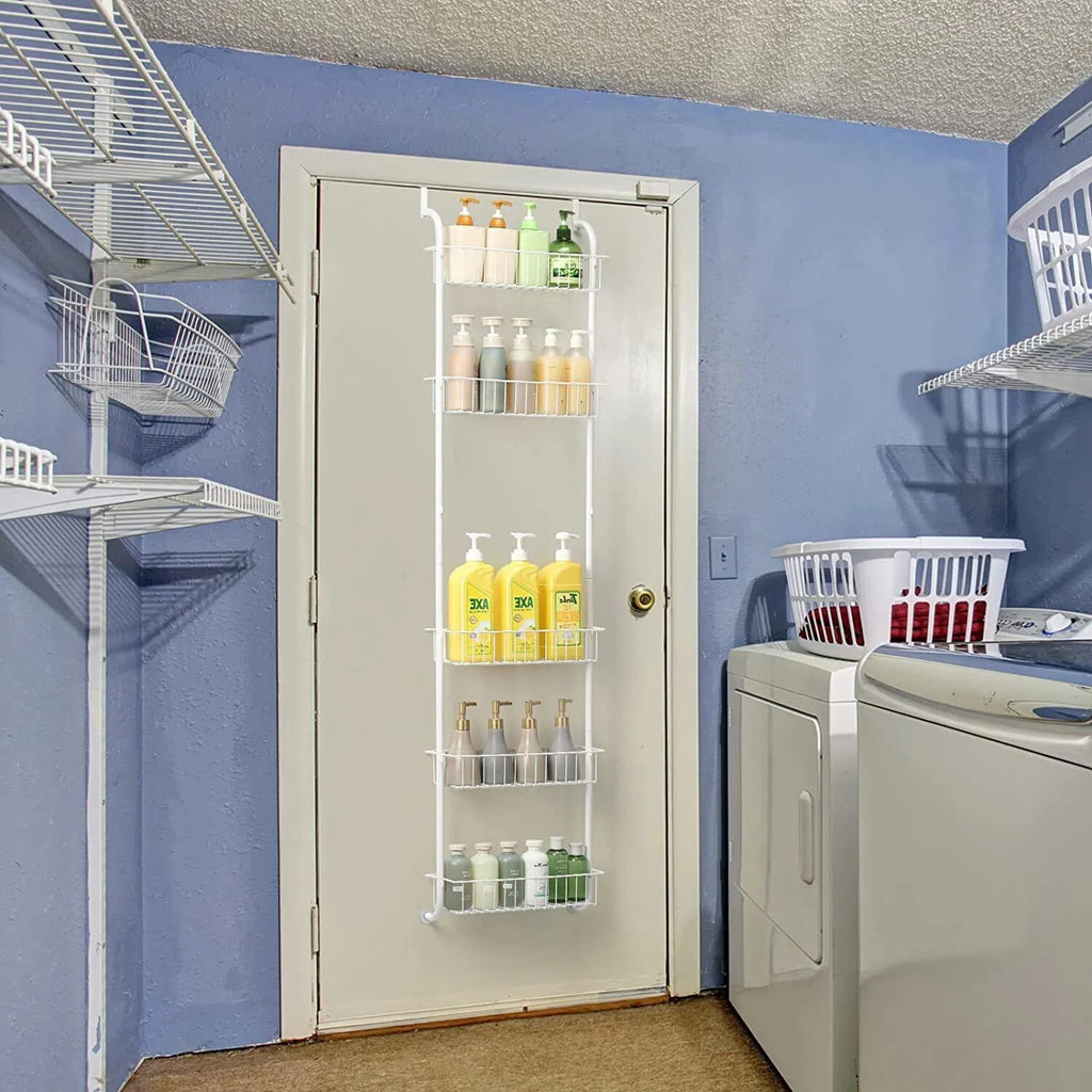6-Tier Over The Door Pantry Organizer Rack Heavy-Duty Hanging Shelf G558