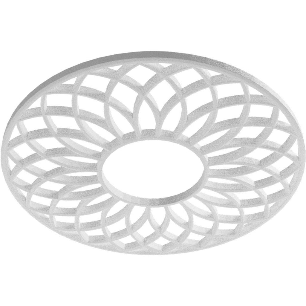 Nickel PVC Pierced Ceiling Medallion M96042