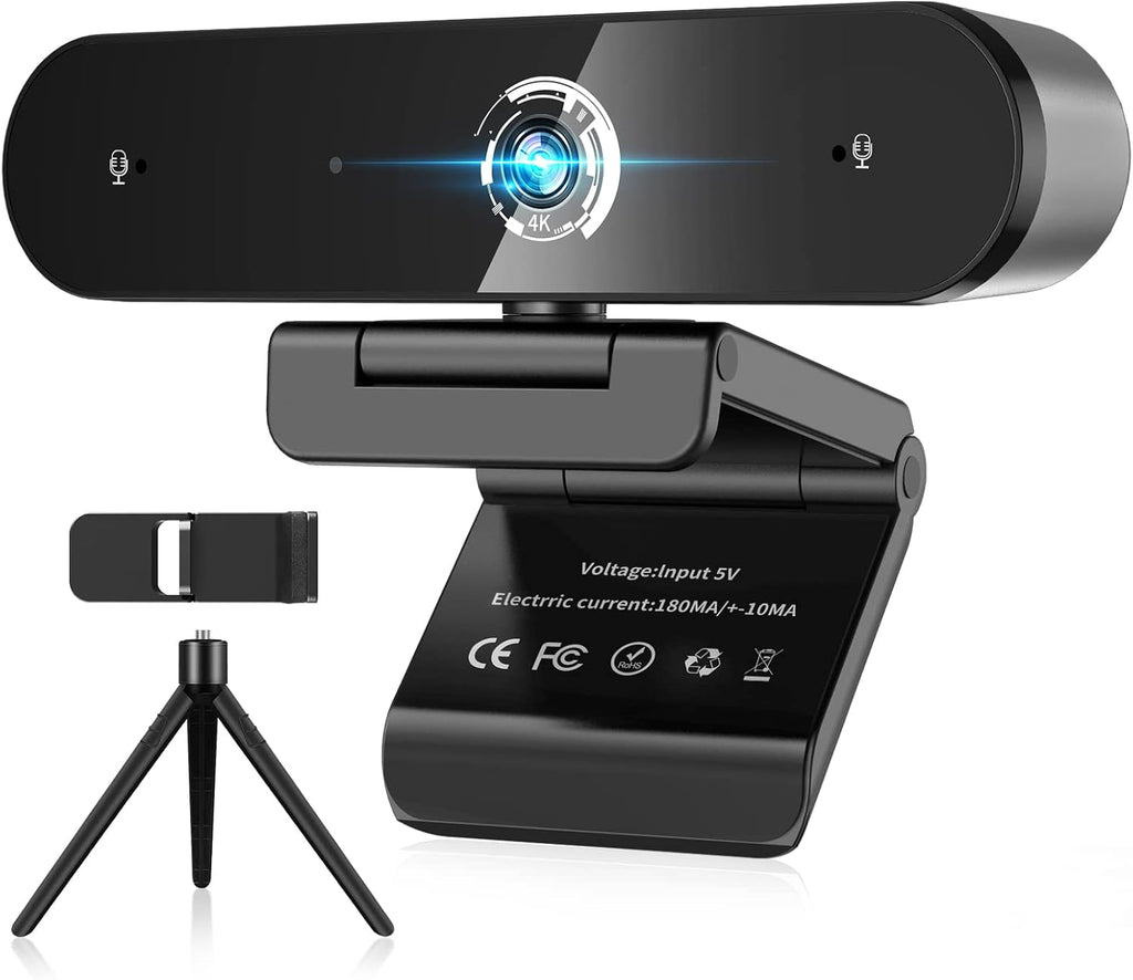 4K Webcam with Microphone, Auto Focus, USB, Pack of 2 P93107