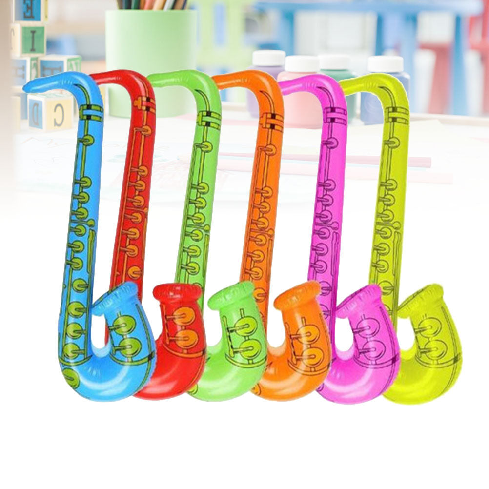 6PCS Inflatable Musical Instruments Sax Toy O7052