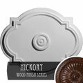 21 1/4 inchw x 17 3/8 inchh x 1 inchp Hand-Painted Hickory Ceiling Medallion S802328