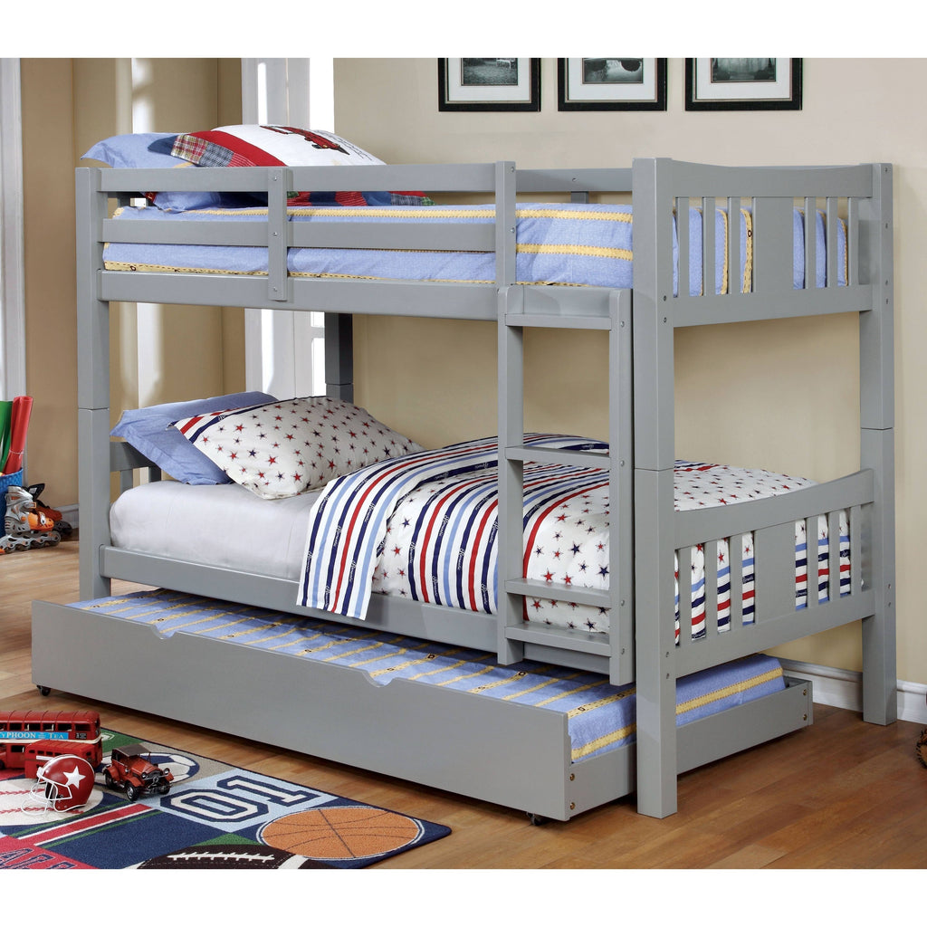 Twin Over Twin Bunk Bed Walnut I945