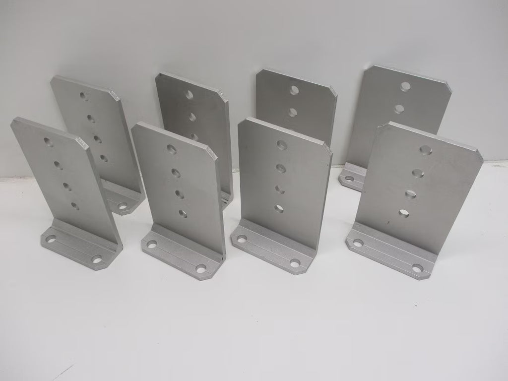 Vertical Pontoon Boat Trailer Bunk Bolster L Brackets 5" by 8" Aluminum W513