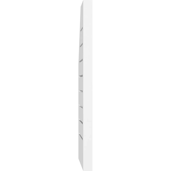 Half Octagon Top Right Surface Mount PVC Gable Vent K7146
