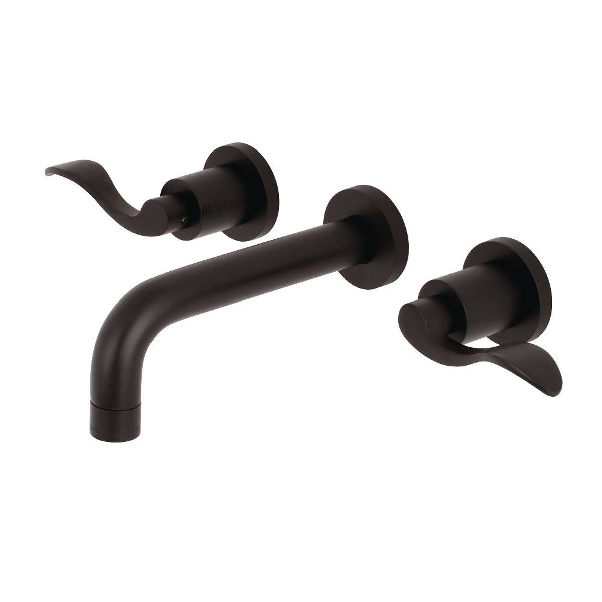 Polished Nickel Wall Mount Bathroom Faucet N9613