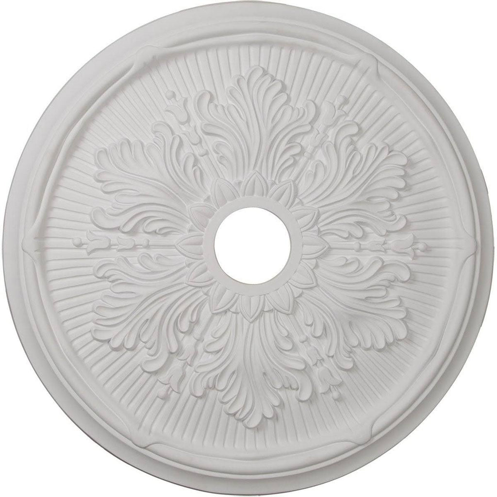 Hand-Painted Steel Gray Ceiling Medallion G568534