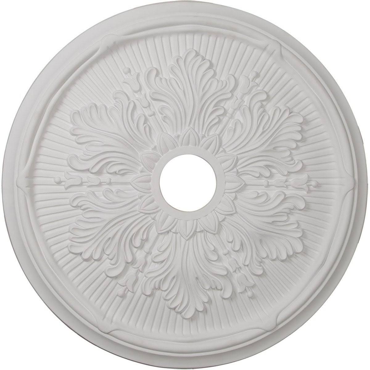 Hand-Painted Steel Gray Ceiling Medallion G568534