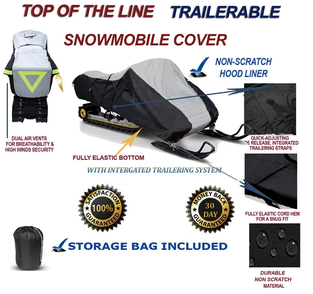 600D Snowmobile Travel and Storage Cover C129