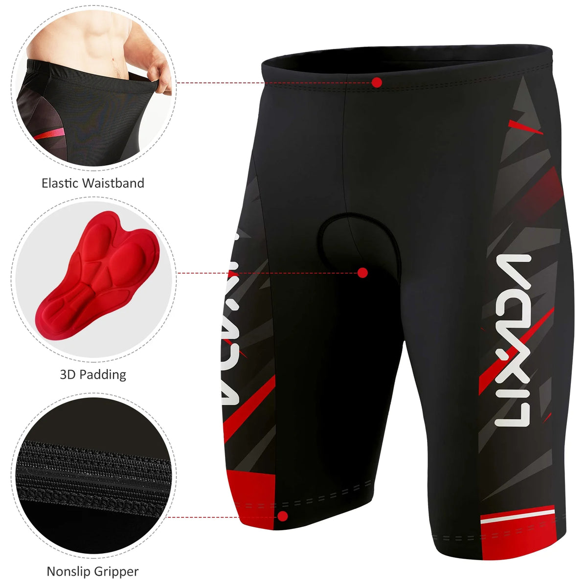 Men Cycling Jersey Short Sleeve Bike Shirt and Padded Shorts Bicycle Clothing Suit O24670