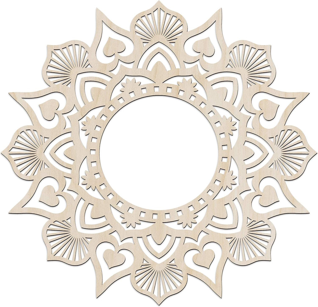 Mandala Wooden Wall Art, 11.4 X 11.4 X 0.1 R77917