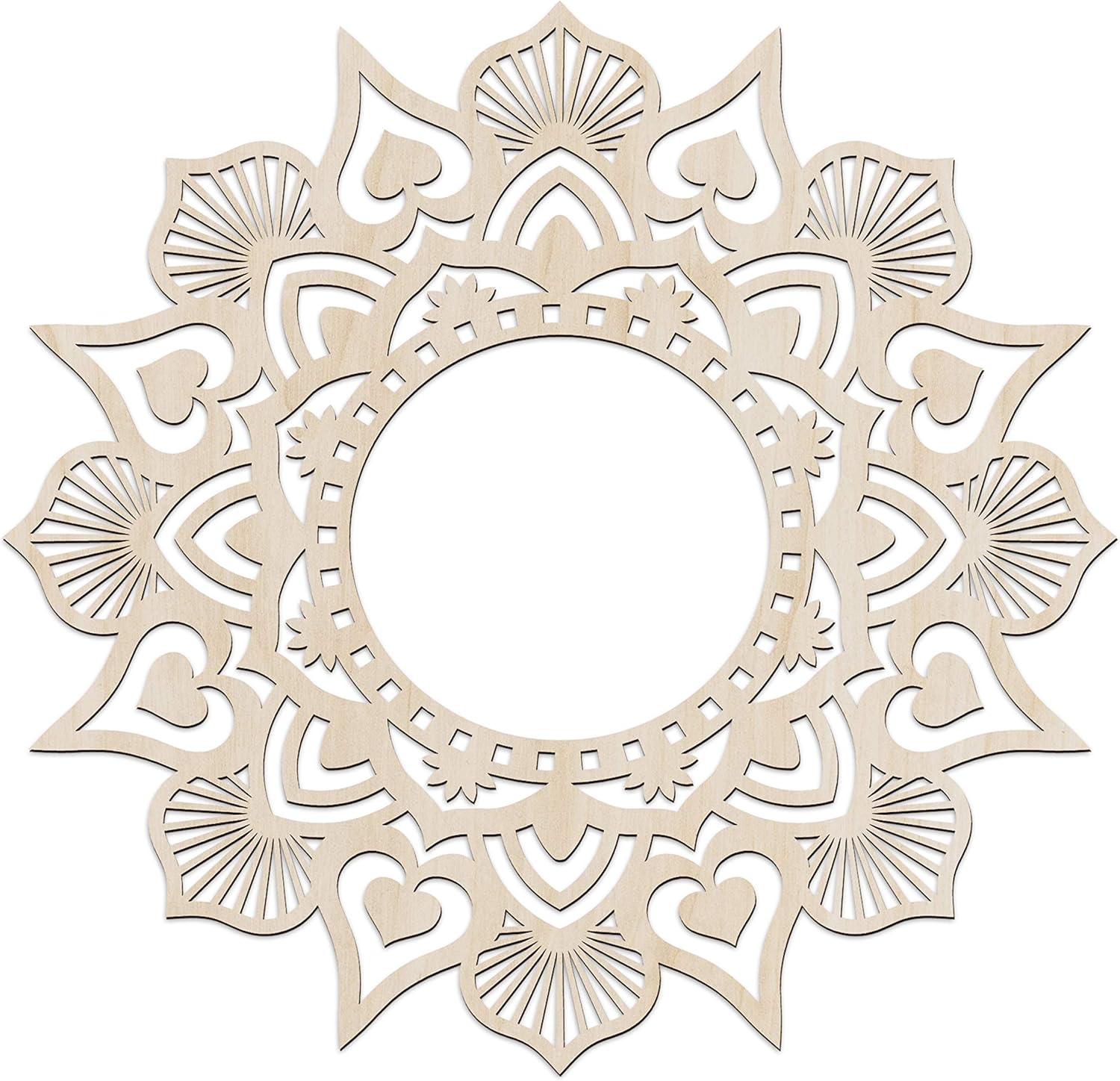 Mandala Wooden Wall Art, 11.4 X 11.4 X 0.1 R77917
