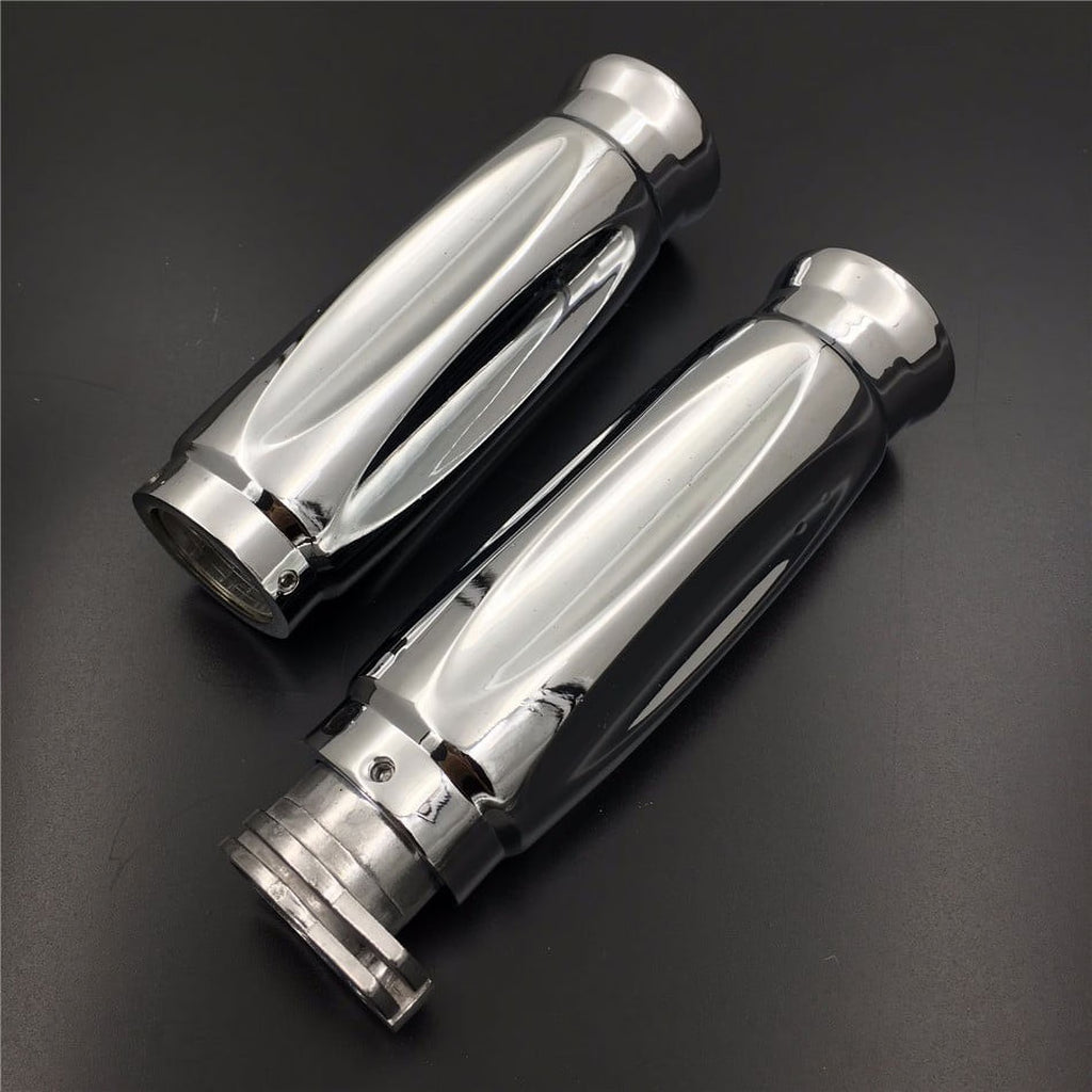 Chrome 1" 25mm Handlebar Grips S603