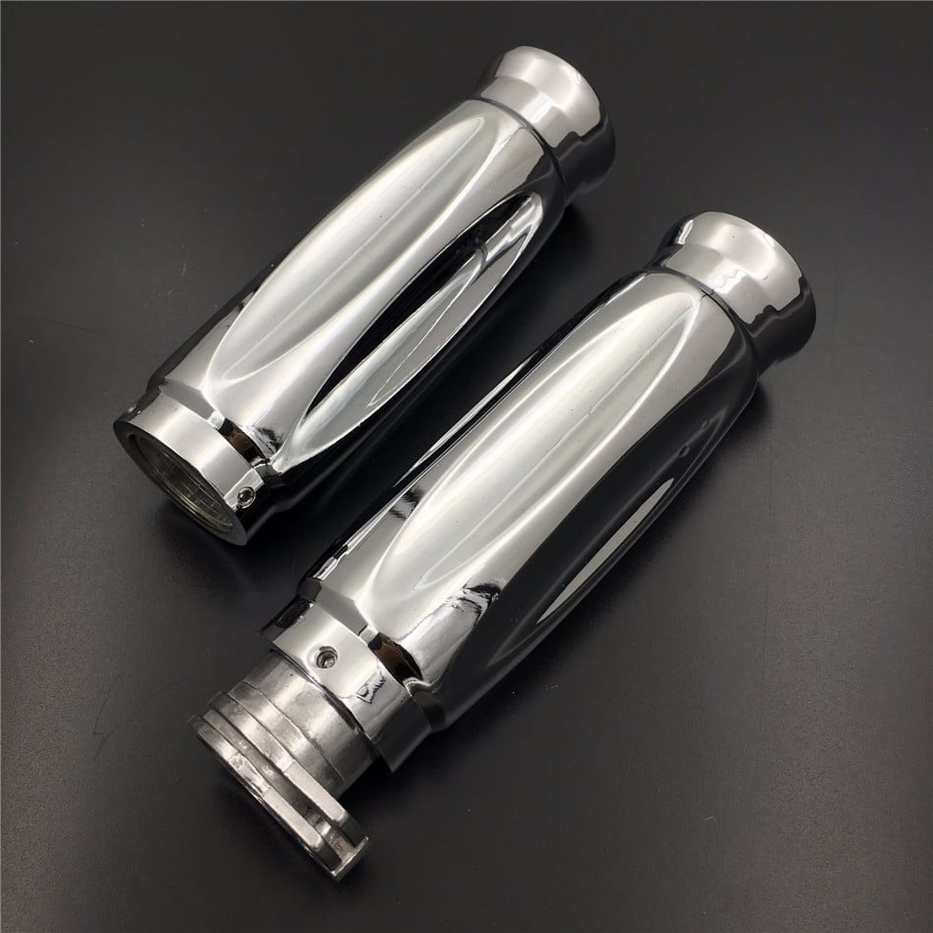 Chrome 1" 25mm Handlebar Grips S603