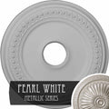 Classic Ceiling Medallion, Hand-Painted Pearl White, Beige F2742