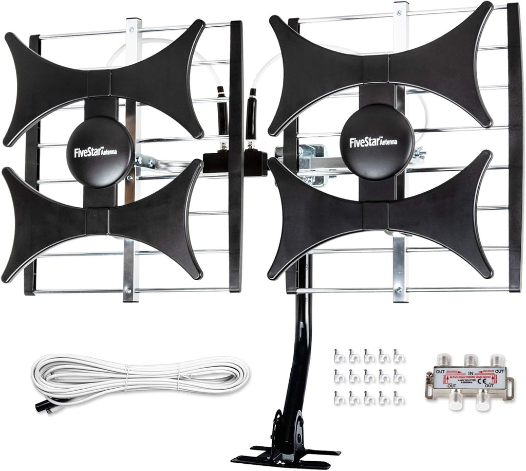 HDTV Amplified Antenna with 40ft RG6 Coaxial Cable I656114
