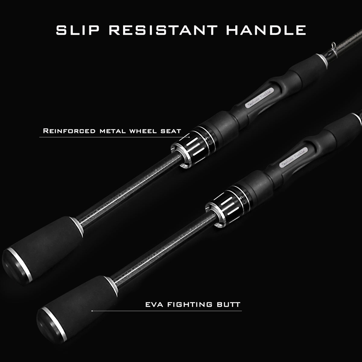 6'6" 2 pieces fast light spinning fishing rod E140