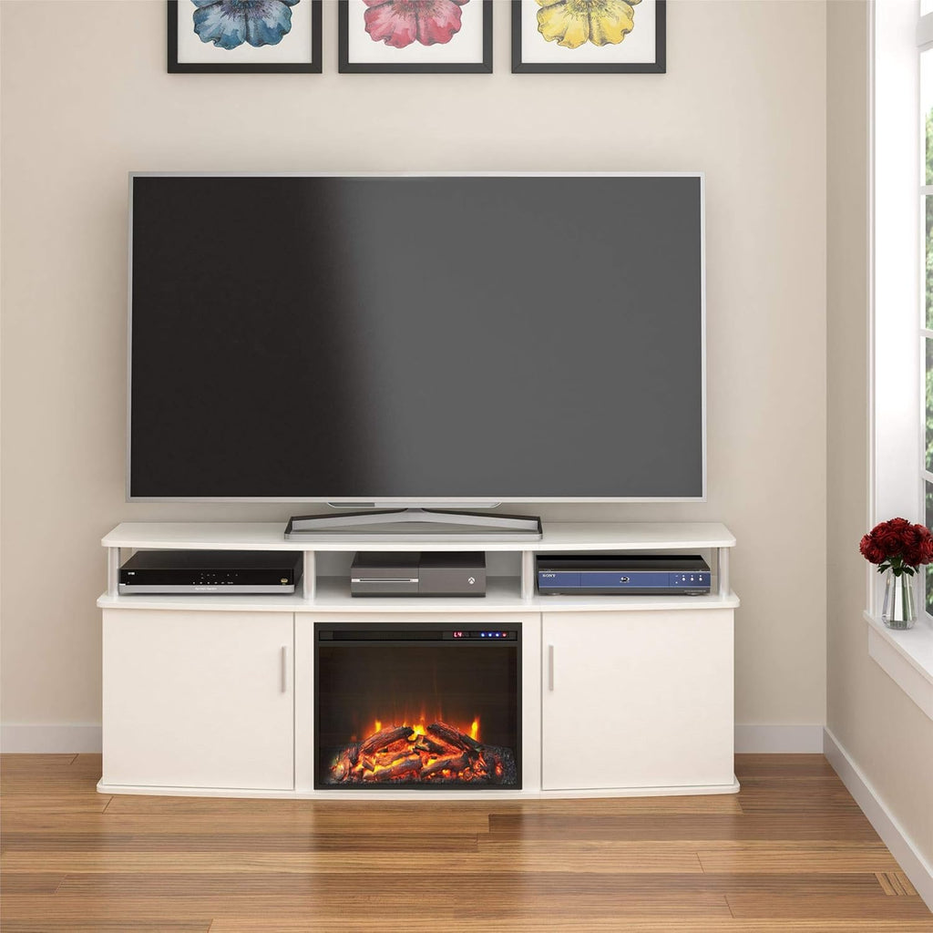Cherry Electric Fireplace TV Console E746