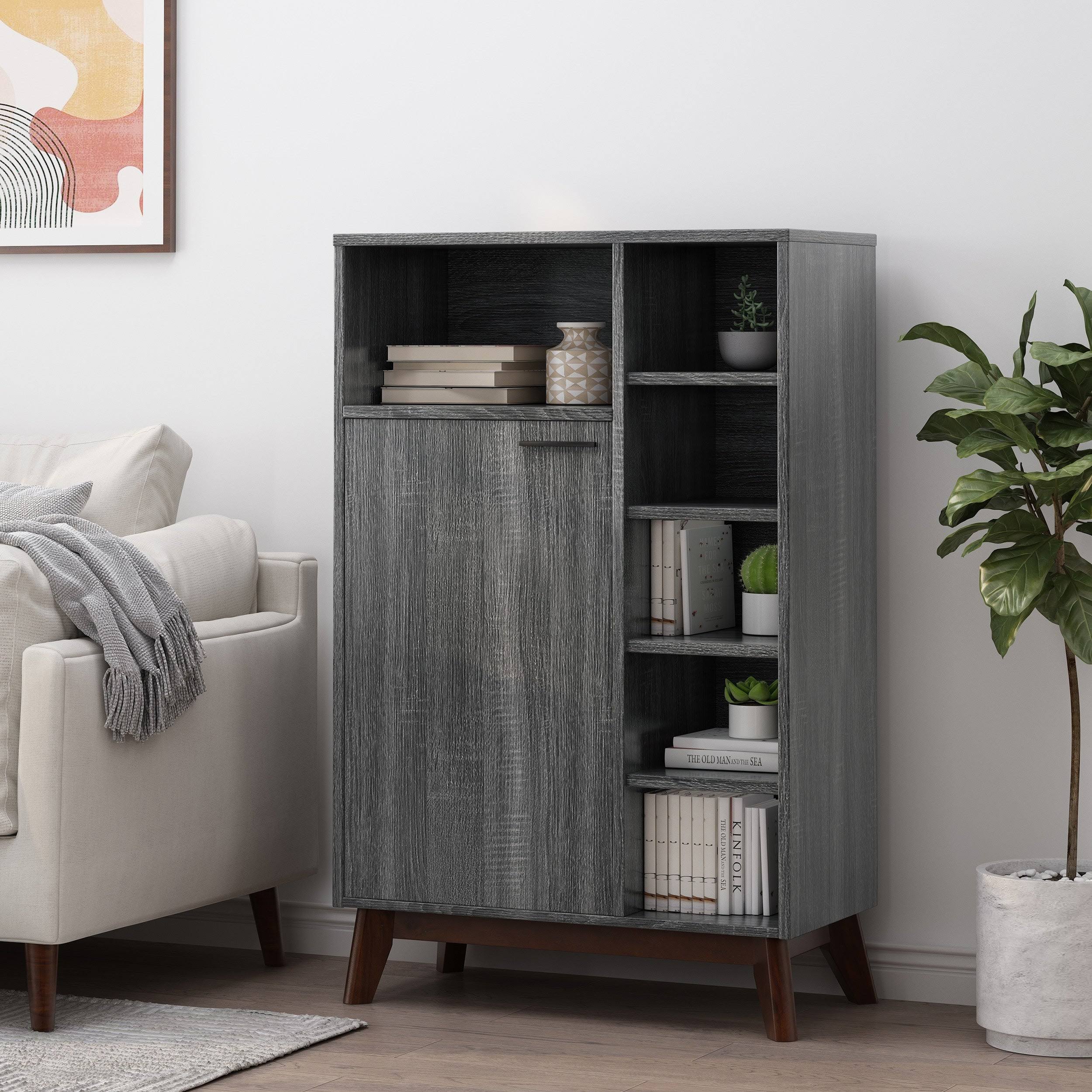 Sonoma Grey Oak + Wenge Cabinets L176397