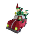 6.5 ft. Inflatable Animated Elf Christmas Tree Delivery Truck S449652
