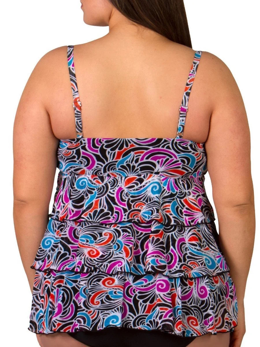 Navy Plus-Size Long Swim Shorts 2X J70676