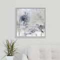 White Floater Frame Painting on Canvas E211