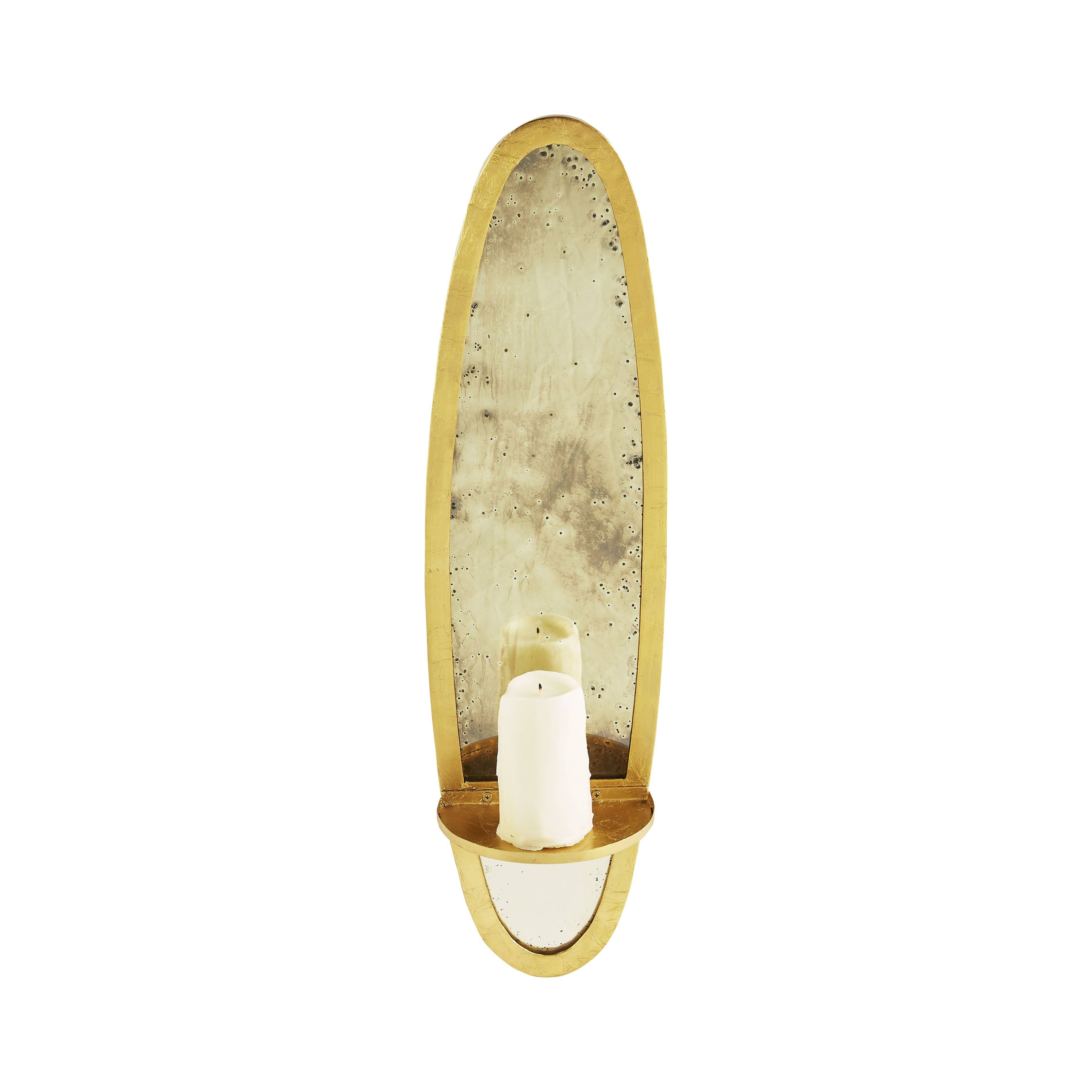 Gold Candle Sconce Set of 2 M691