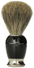 Simulated Horn Pure Badger Hair Shaving Brush with Nickel Plated Collar and End Cap D605