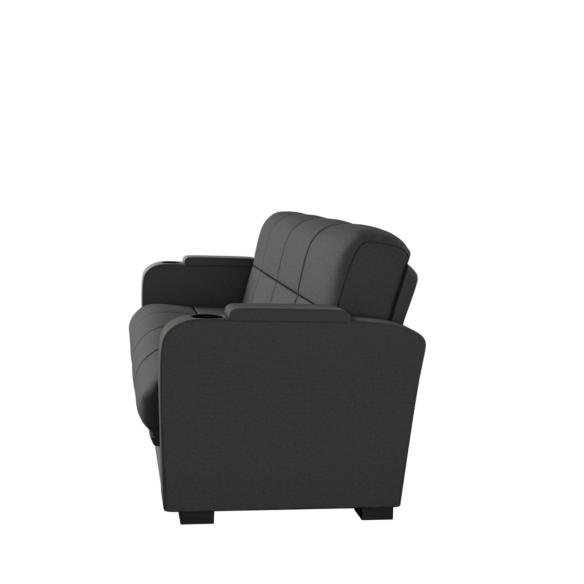Gray Microfiber Storage Arm Convert-a-Couch U654677