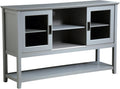 Gray Wood Sideboard Cabinet with Sliding Doors L8941
