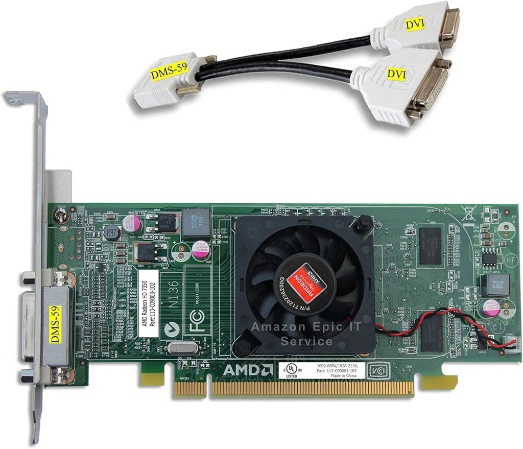AMD Radeon HD 7350 512MB Graphics Card Dual DVI N958791