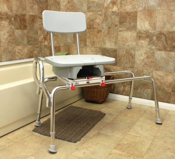 Sliding Transfer Bench with Cut-Out Swivel Seat S212362