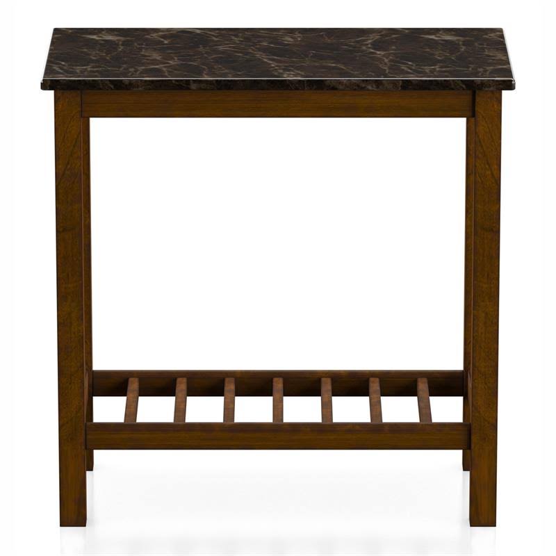 Brown Wood Side Table L6124