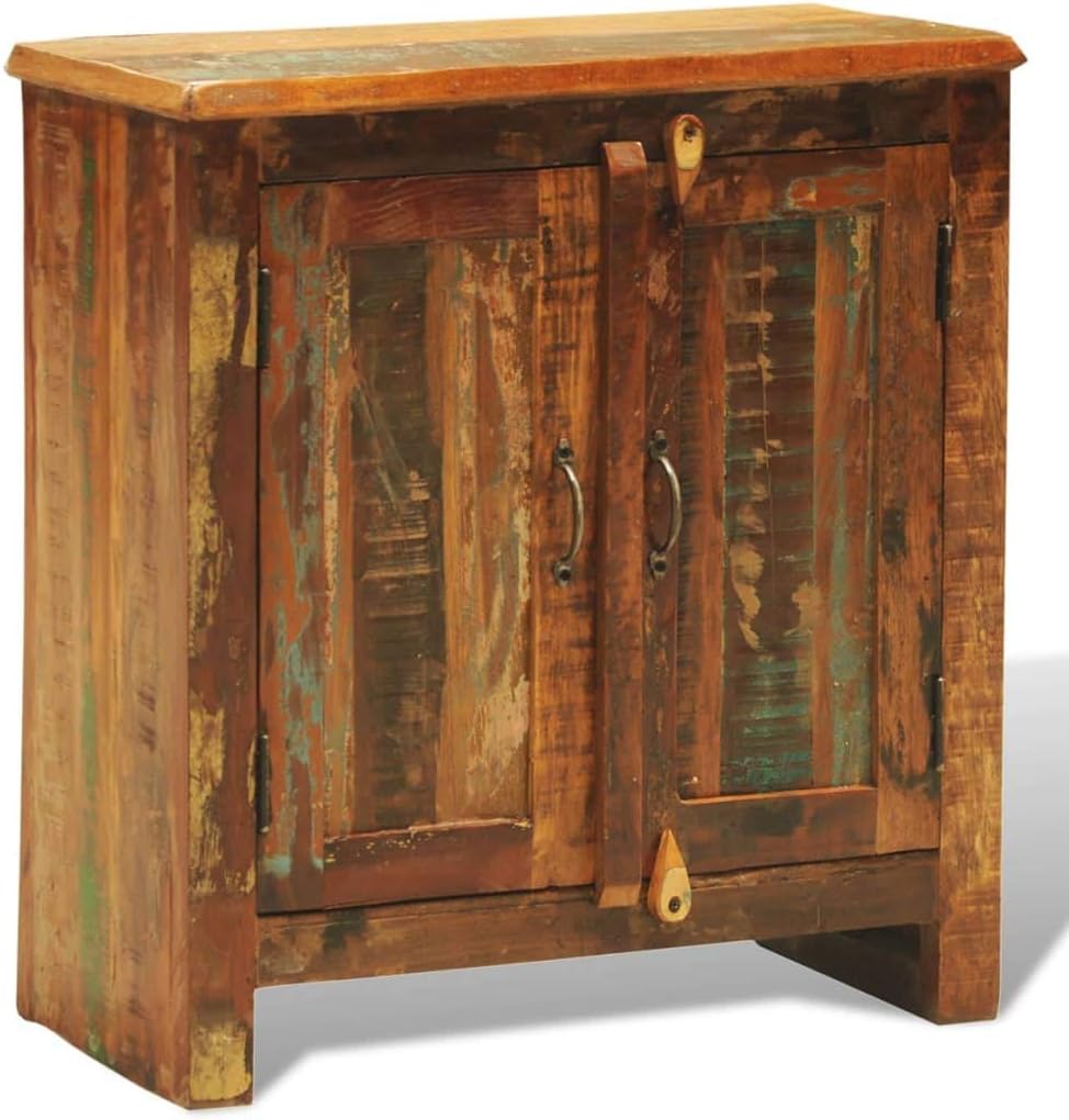 Reclaimed Solid Wood Cabinet with 2 Doors O407489