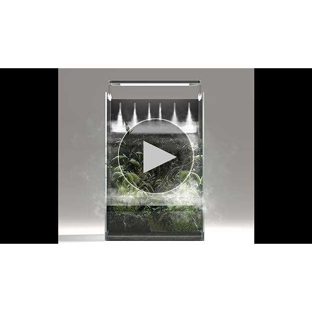 Terrarium All in One with Light, Water Pump, Mist-Flower and Mat C988046