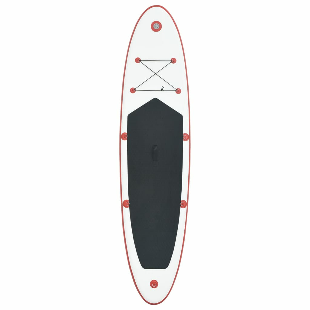 Red and White Inflatable Paddleboard Set H47415